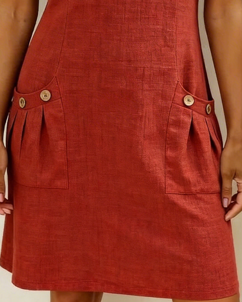 Lura Cotton dress with zipper