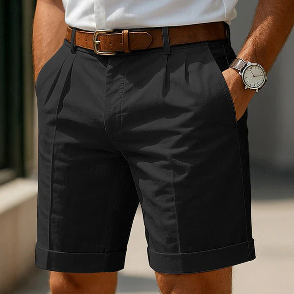 DEFINED | PLEATED CHINO SHORTS
