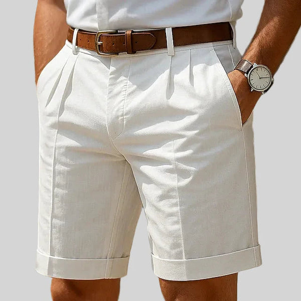 DEFINED | PLEATED CHINO SHORTS