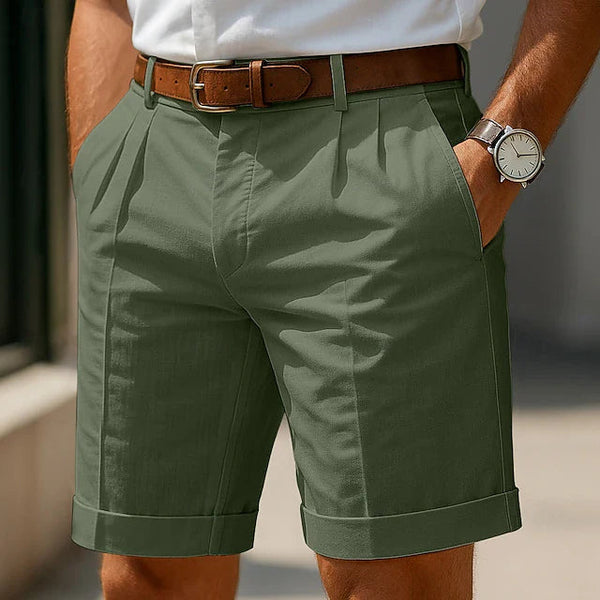 DEFINED | PLEATED CHINO SHORTS